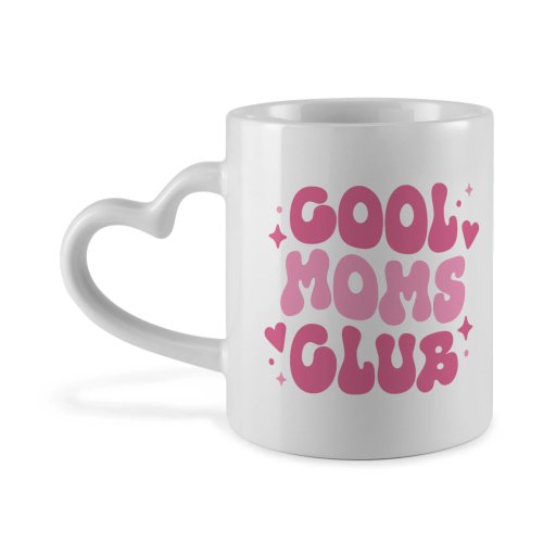 Cool Mom's Club Heart Mug